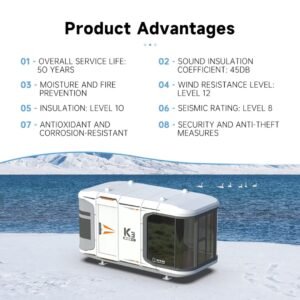 K3 Zcamp Prefab Houses Mobile Camping Hotel Outdoor Camping Modular House Assembled Mobile Luxury Prefab House Capsule Home